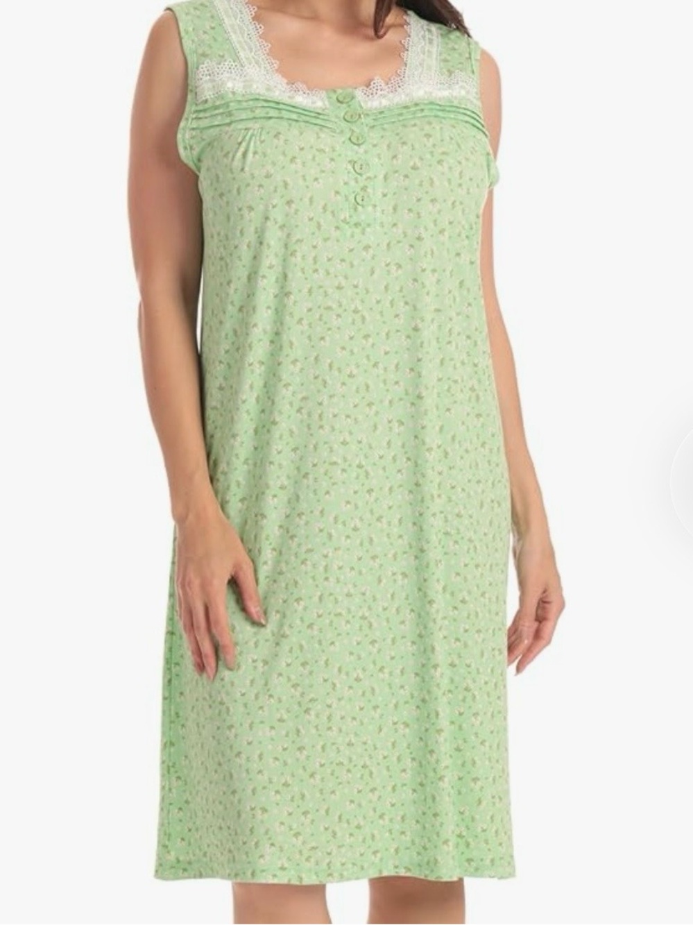 Dreamcrest Women's Sleeveless Henley Nightgown Bundle - Picture 3 of 4